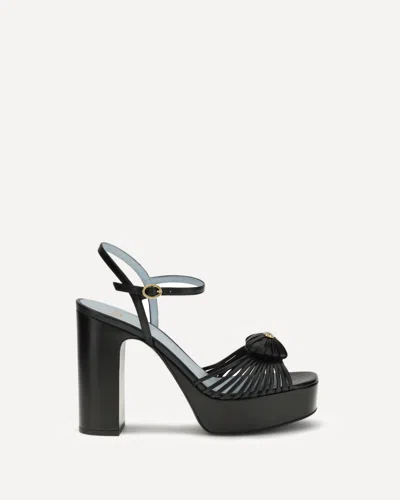 Valentino Garavani Sandal Royal Platform Sandal In Kidskin 115mm Woman Black 40.5