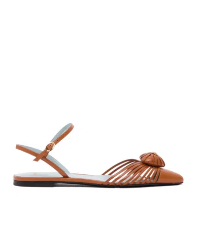Valentino Garavani Heart-detail Strap Sandals In Brown