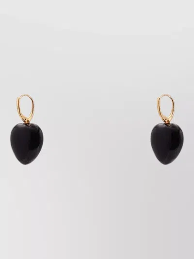 Valentino Garavani Royal Heart Metal Statement Drop Earrings In Multi