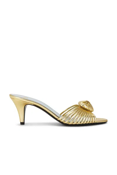 Valentino Garavani Heart-detail Strappy Heeled Sandals In Gold