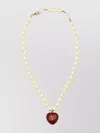 Valentino Ivory Pearls Coeur Royal Necklace