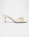 Valentino Pantoletten Sandal Royal 65 Vlogo Aus Leder In White