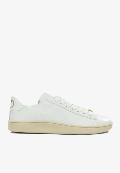Valentino Garavani Royco Leather Low-top Sneakers In White