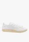 Valentino Royco Low-top Leather Sneakers With Italian Sizing In White