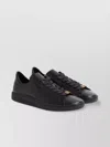 Valentino Garavani Royco Signature Brass Vlogo Low-top Sneakers In Black