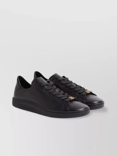 VALENTINO GARAVANI ROYCO SIGNATURE BRASS VLOGO LOW-TOP SNEAKERS
