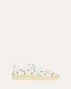 Valentino Royco Sneaker White With Cherryfic Pattern In White