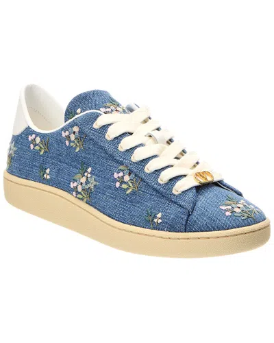 Valentino Garavani Valentino Roycoo Trainer Denim Sneaker In Blue