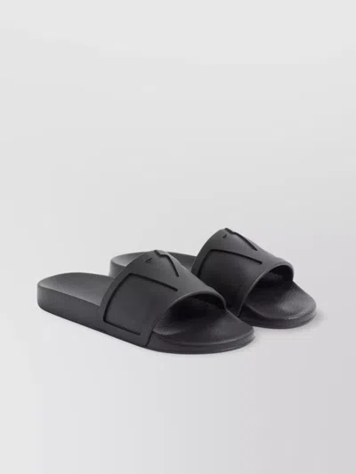 VALENTINO GARAVANI RUBBER SLIDER SANDALS VLOGO SIGNATURE