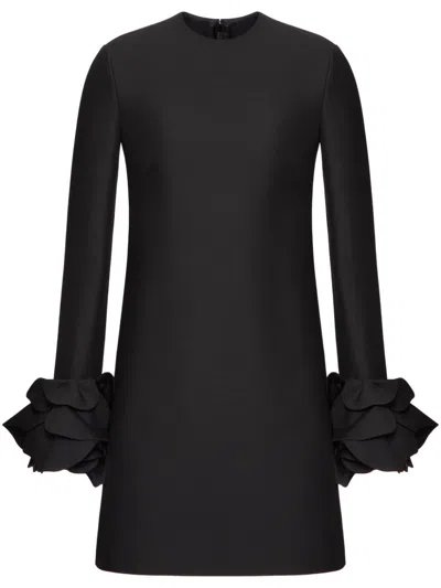 Valentino Crepe Couture Dress In Black