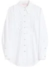 Valentino Garavani Cotton Popeline Shirt In White