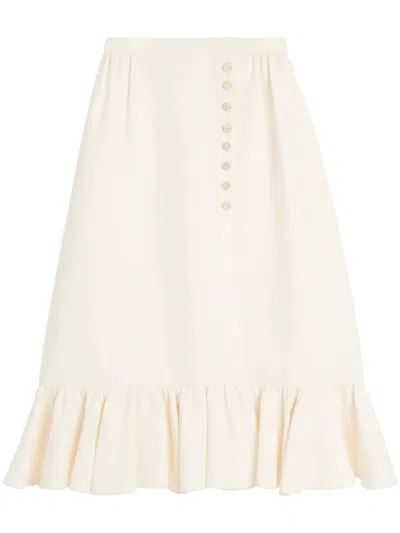 VALENTINO CREPE MIDI SKIRT