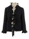 Valentino Long-sleeved Casual Jacket In Black