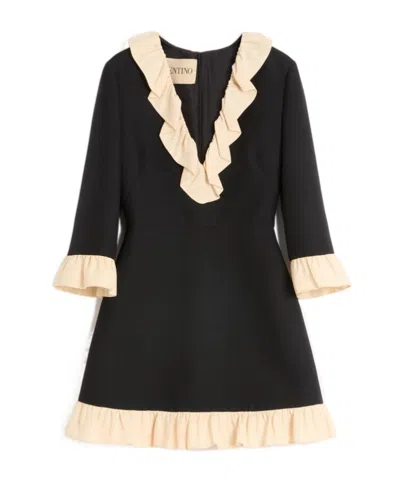 VALENTINO CREPE COUTURE SHORT DRESS