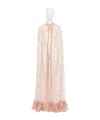 Valentino Ruffled Cape In Pink