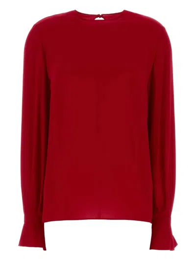 VALENTINO RUFFLED GEORGETTE BLOUSE