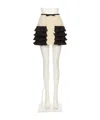 Valentino Ruffled Skirt In Black
