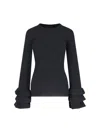 Valentino Viscose-blend Sweater In Black  