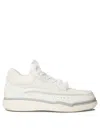 Valentino Calf Leather And Fabric Mid-top Runboot Sneakers