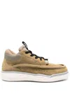 Valentino Mid-top Runboot Split Leather Sneaker In Green