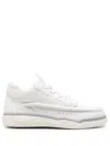 Valentino Calf Leather And Fabric Mid-top Runboot Sneakers In White
