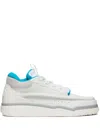 Valentino Garavani Calfskin Leather Mid-top Runboot Sneaker In White