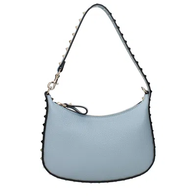 Valentino Garavani Women's Shoulder Bags In Celeste/soft Sky Leather In Blue