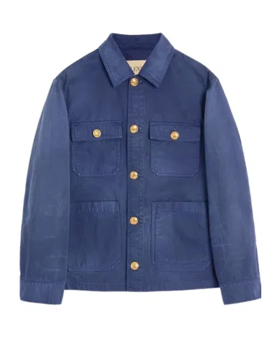 VALENTINO GOLD-BUTTON FLAP-POCKET JACKET