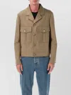 Valentino Safari Jacket With Long Sleeves And Flap Pockets In Multi