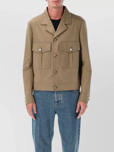 VALENTINO SAFARI JACKET WITH LONG SLEEVES AND FLAP POCKETS