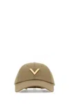 VALENTINO GARAVANI SAGE GREEN STRETCH COTTON BASEBALL CAP