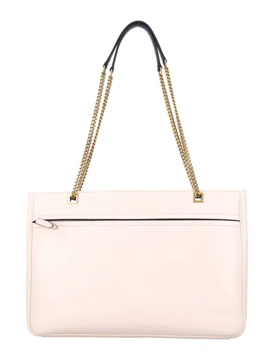 Valentino Garavani Sand Leather Medium Viva Superstar Shopping Bag