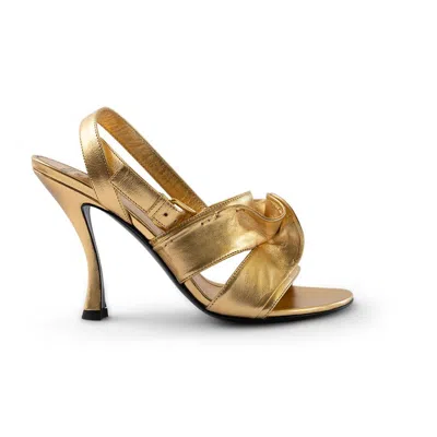 Valentino Garavani Valentino Sandal In Gold