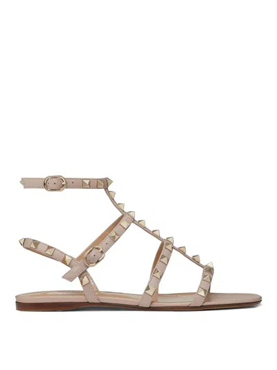 Valentino Garavani Sandal Poudre In Nude & Neutrals