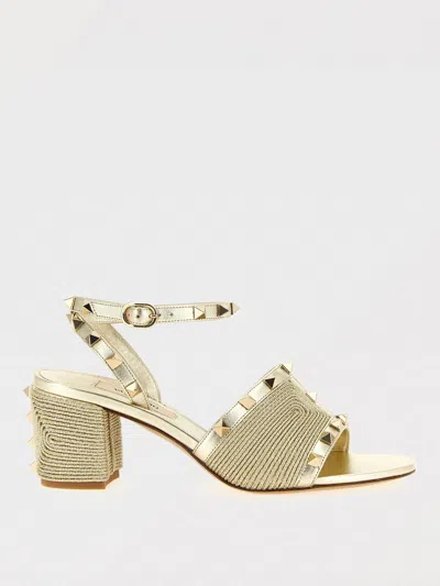 VALENTINO GARAVANI HEELED SANDALS VALENTINO GARAVANI WOMAN COLOR GOLD,H00531047