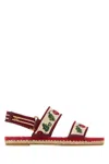 Valentino Garavani Cherryfic Double Strap Slingback Espadrille Sandal In Multi