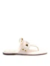 Valentino `vg Plaster Caster` Thong Sandals In White