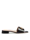Valentino Vlogo Sandals In Black