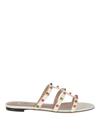 VALENTINO GARAVANI SLIDE ROCKSTUD SANDALS