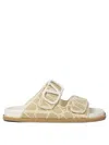 Valentino Vlogo Toile Iconographe Slide Sandal
