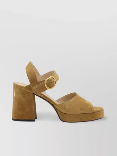 Valentino Garavani Sandals Block Heel Open Toe Platform Sole