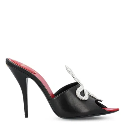 Valentino Garavani Viper Heart 105 Leather Mules In Multi