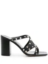 Valentino Open-toed High-heeled Sandals In Nero