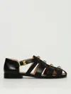 Valentino Studshield Fisherman Sandals In Calf Leather