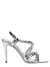 Valentino Sandals  Garavani Rockstud In Silver