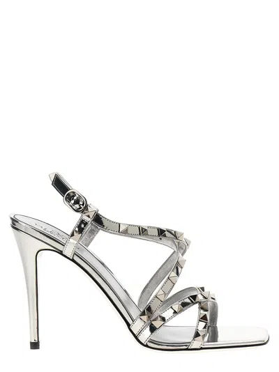 Valentino Garavani Sandals  Rockstud In Silver