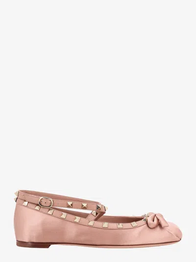 Valentino Garavani Satin Ballerinas With Iconic Studs