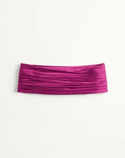 Valentino Garavani Valentino Satin Cady Belt Woman Purple L