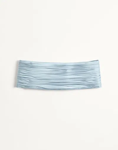 Valentino Garavani Valentino Satin Cady Belt Woman Sky Blue L