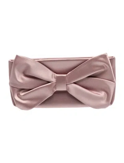 Pre-owned Valentino Garavani Satin Clutch Medium In Multi